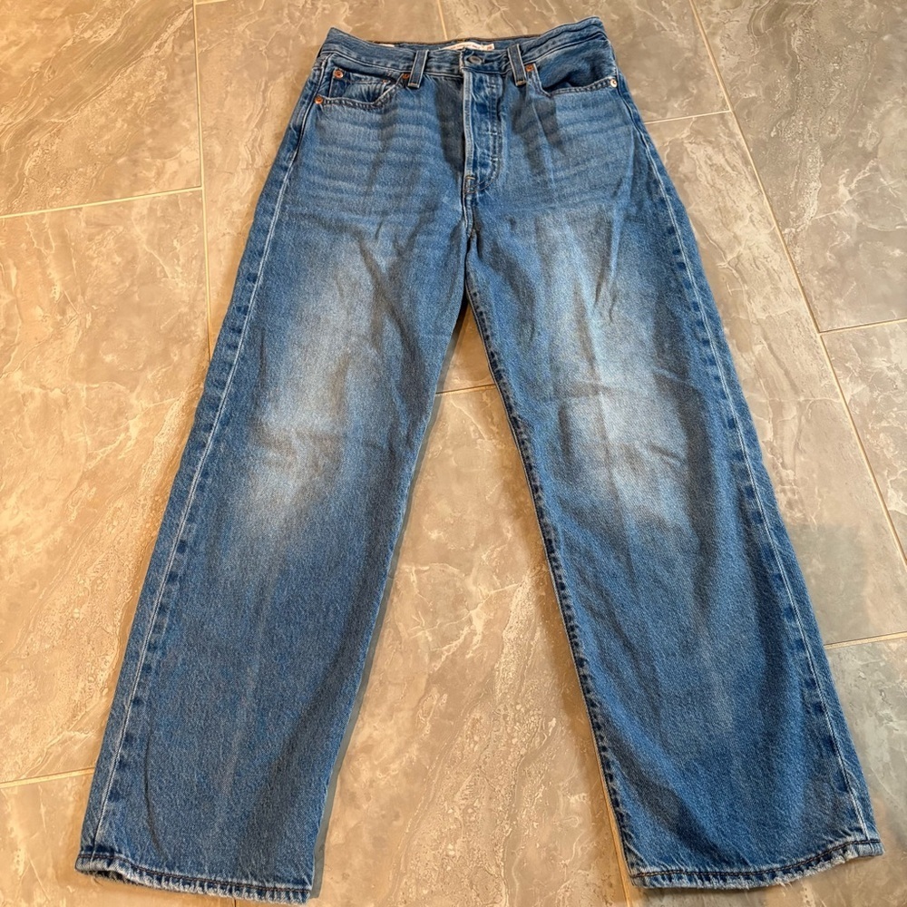 Levi's Women's Ribcage Straight Ankle Denim Jeans Sz 26 Classic Preppy USA
